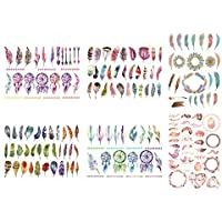 Vikenner 6 Piezas Bullet Journal Stickers Atrapasueños y Plumas Scrapbooking Pegatinas para Scrapbook y Bullet Journal…